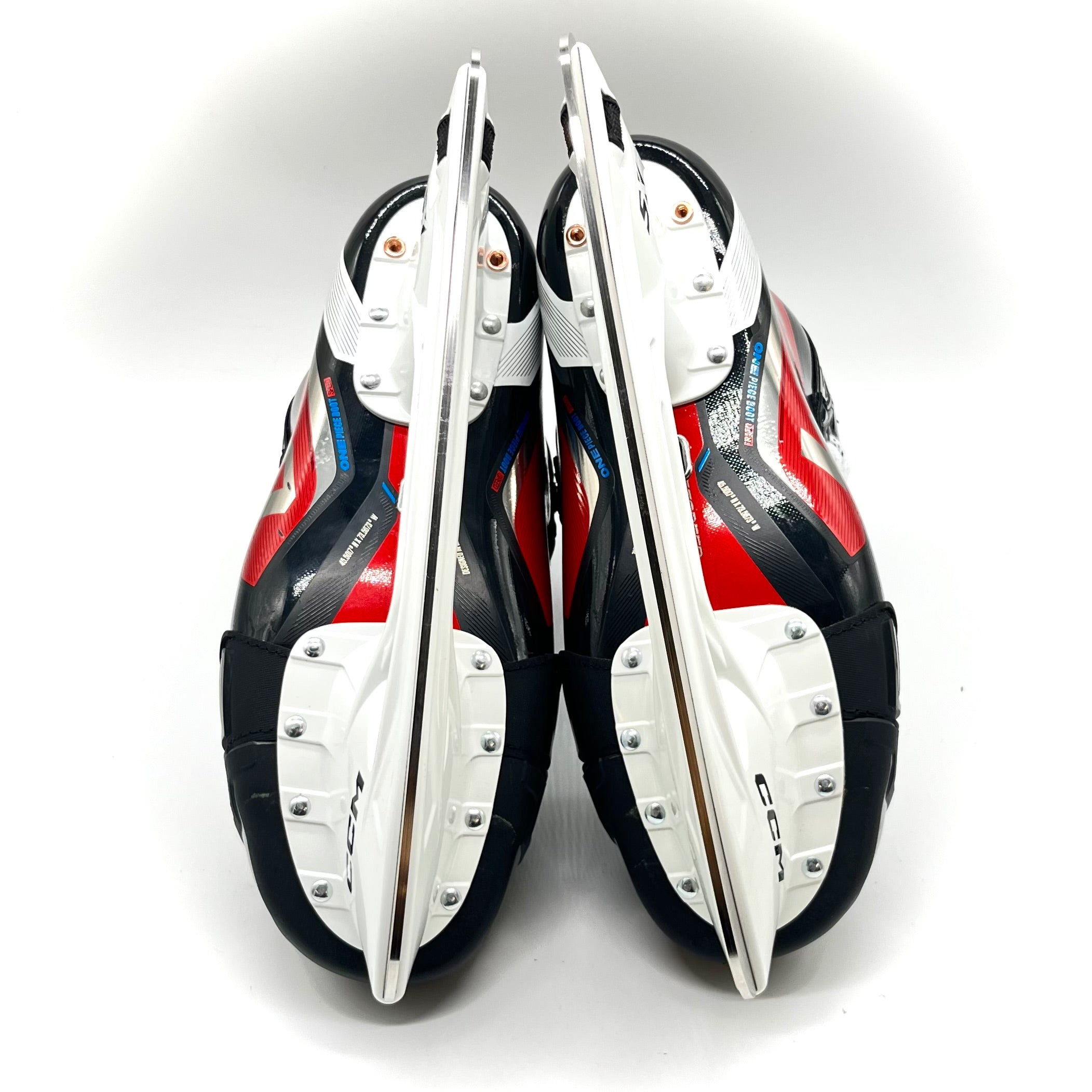CCM Jetspeed FT6 Pro – Patins de hockey Pro Stock – Taille 9D (rouge)